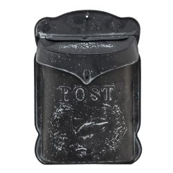 Clayre & Eef Vintage fehrrel antikolt fekete fm dombor fecske mints postalda