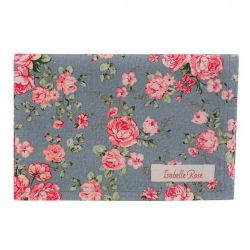 Isabelle Rose Shabby Chic Julia szrke alapon rzss pamut nagy konyharuha