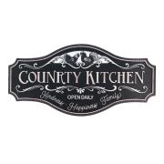  Clayre & Eef Vintage COUNTRY KITCHEN fekete fm falikp / tblakp