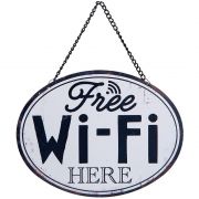  Clayre & Eef Vintage fehr alapon Free Wi-Fi here feliratos fm fali tbla