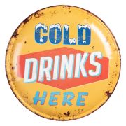  Clayre & Eef Vintage Cold Drinks Here dombor fm falikp / tblakp